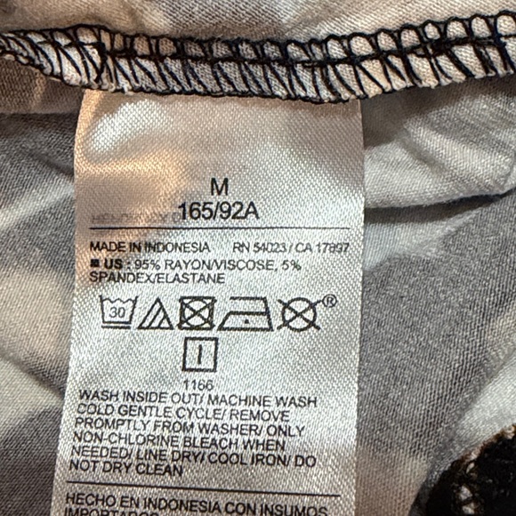 Old Navy Black Floral A-Line Dress M NWT - Picture 5 of 5